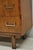 Vintage Mid Century Modern Walnut Veneer 4 Drawer Chrome Pull Tall Chest Dresser For Sale - Image 11 of 17