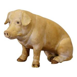 1950s German Butchery Pig Window Decoration