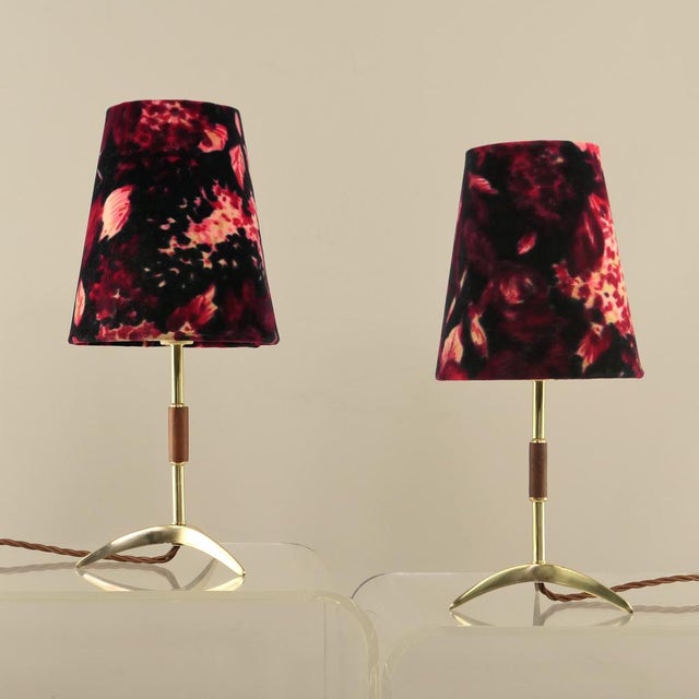 Metal Italian Table Lamps attributed to Rupert Nikoll, 1950s, Set of 2 For Sale - Image 7 of 10