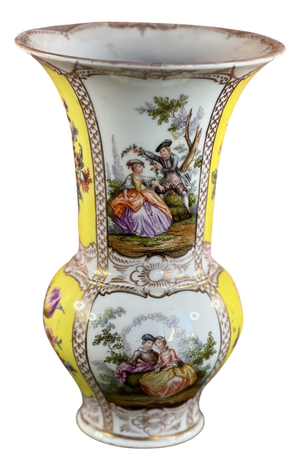 Antique Porcelain Vase by Helena Wolfsohn, 1880