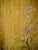French Art Nouveau Yellow Moire Silk and Flowers Castle Curtains Drapes - A Pair For Sale - Image 11 of 12