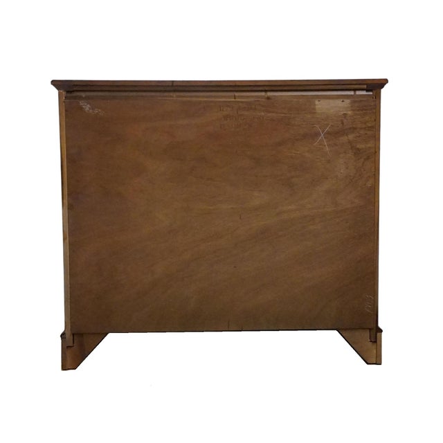 Stanley Furniture Stoneleigh Collection Solid Banded Mahogany 46" Five Drawer Chest 8713-01 For Sale - Image 11 of 13