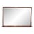 Drexel Wall Mirror with Brass Trim and Walnut, Mid-Century 1955 For Sale
