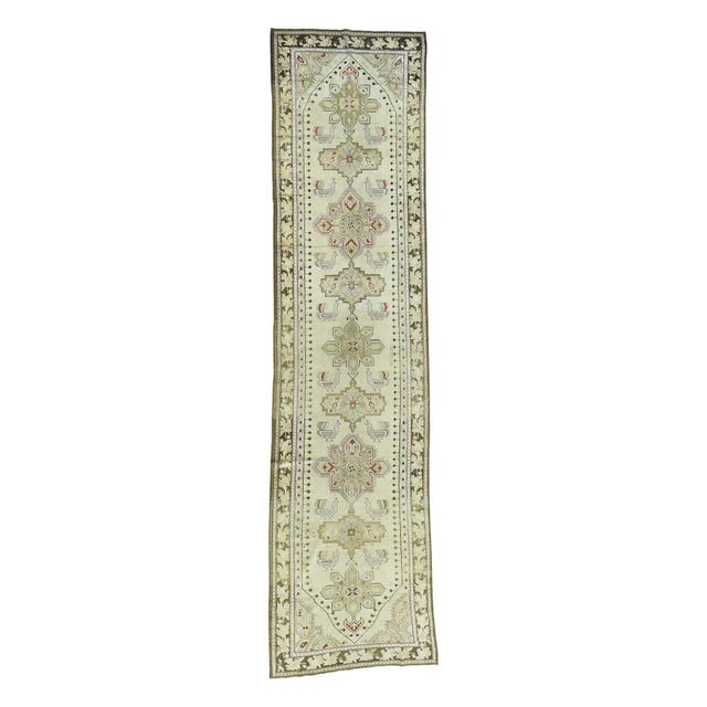 Doris Leslie Blau Antique Karabakh Caucasian Tan Rug - c. 1900 Paisley Design For Sale