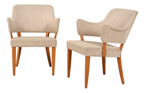 Lata Greven Armchairs by Carl Malmsten for O.H. Sjögren, 1953, Set of 2