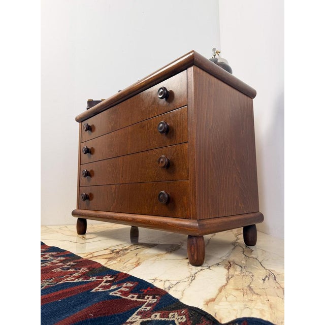 Mid-Century Fir and Ash Chest of Drawers in the style of Charlotte Perriand, 1970s For Sale - Image 17 of 18