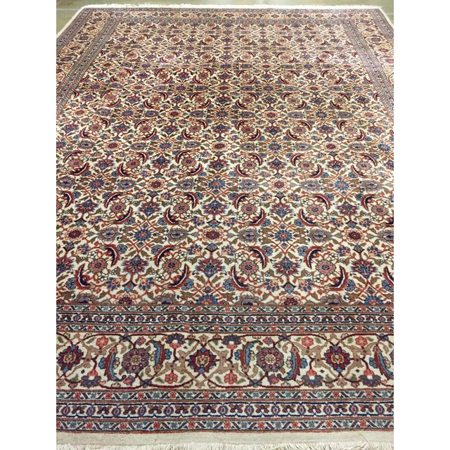 Vintage Circa 1940 Mahal Hand Woven Rug 9'8 X 12'7 For Sale In New York - Image 6 of 8