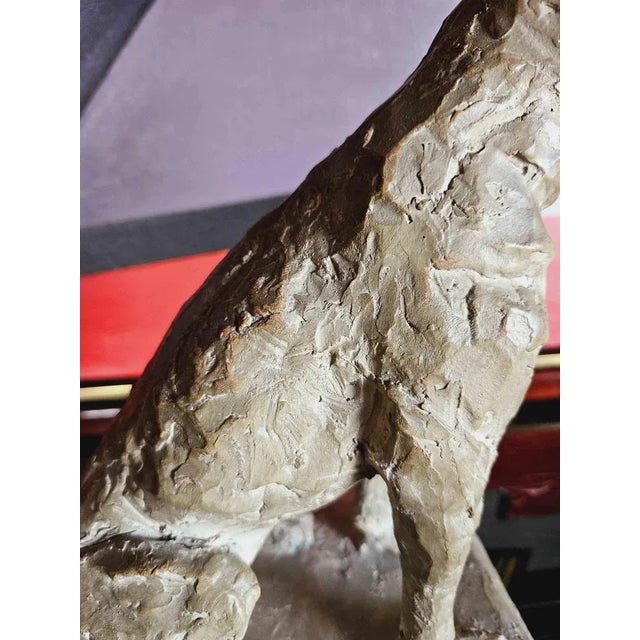 Beige Art Deco Terracotta Dog by A. Thorand, 1935 For Sale - Image 8 of 12