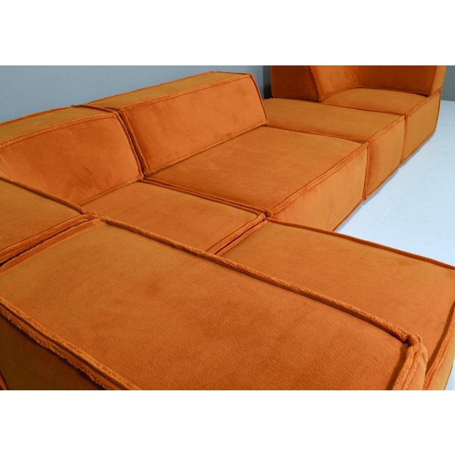 Orange COR Trio Sectional Sofa, 1970s, Set of 9 For Sale - Image 10 of 18