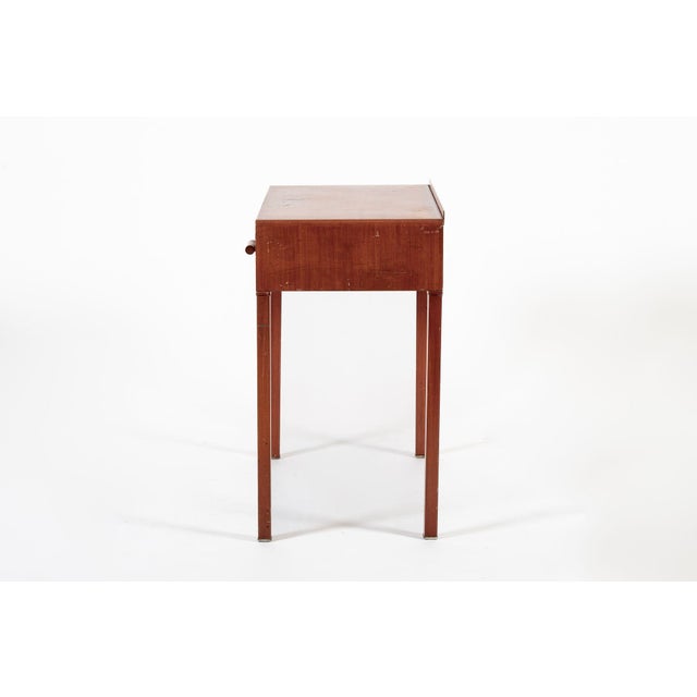 Simmons Company Furniture Antique Art Deco Industrial Simmons Small Metal Desk 1930s For Sale - Image 4 of 10