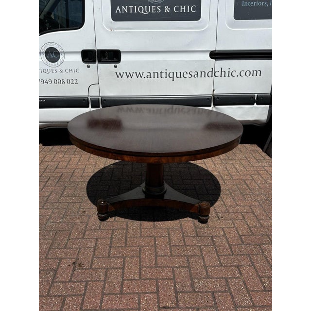 Regency Mahogany Mahogany Tilt Top Dining Table. For Sale - Image 15 of 16