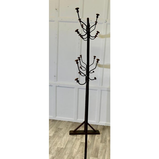 Industrial French Arts & Crafts Double-Sided Gilt Pine Hanging Rail, 1900 For Sale - Image 3 of 9