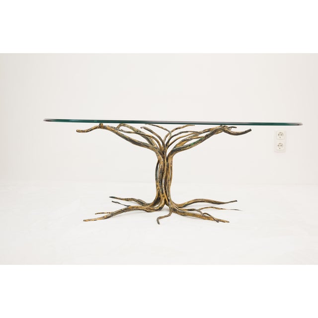 Coffee Table with Forged Metal Frame by Salvino Marsura, 1960s For Sale - Image 16 of 16
