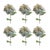 Rustic Glittered Poinsettia Flower Stem (Set of 6) For Sale - Image 3 of 3