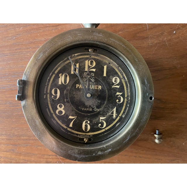 2000 - 2009 Early 2000 Decorative Battery Operated French Style Hotel Pasquier Wall Clock For Sale - Image 5 of 8
