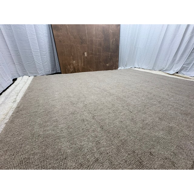 Rh Thana Performance Rug – 9' × 12' Oatmeal | Handwoven Wool Blend | Sculptural Pebbled Texture For Sale - Image 13 of 18