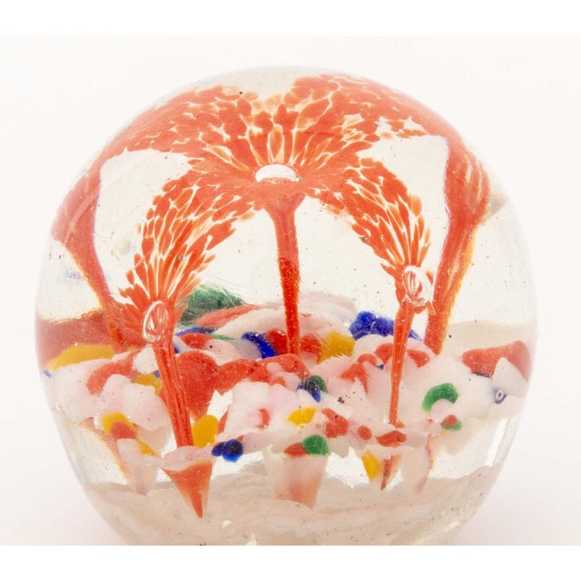 Victorian Collection of Six French, Scottish, and Murano Glass Paperweights For Sale - Image 3 of 13