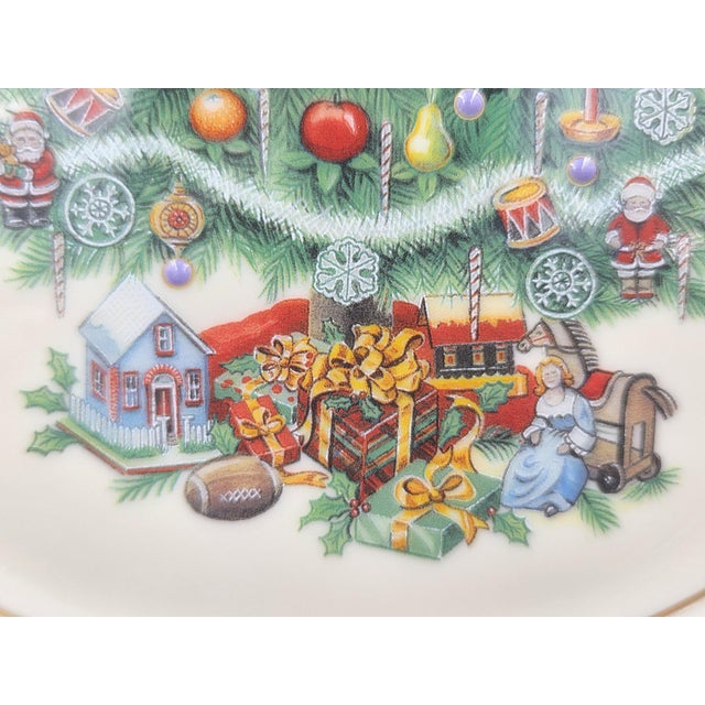 Vintage Lenox 1998 Numbered Christmas Trees Around the World Plate With Original Box For Sale - Image 14 of 18