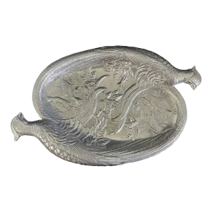 Arthur Court 1986 Pheasant & Quail Large Oval Platter Tray