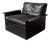 Model 620 Armchair in Black Leather by Dieter Rams for Vitsoe, 1970s For Sale