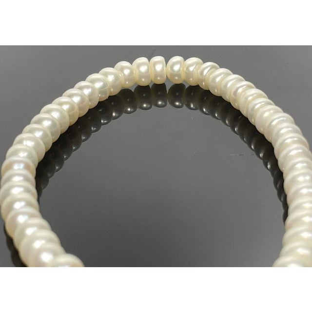Late 20th Century Late 20th Century Freshwater Pearl Bracelet 10k Gold by Michael Anthony. For Sale - Image 5 of 6