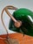 Articulated Brass Bankers Lamp with Green Opaline Shade, 1920s For Sale - Image 16 of 18