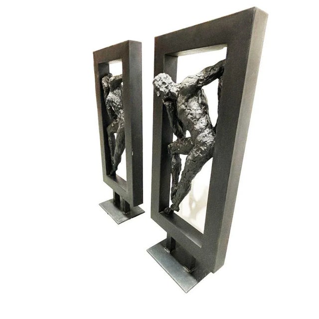 Abstract Abstract Ballet Dancers Sculptures by Gerard Koch for Austin Productions, Pair For Sale - Image 3 of 4