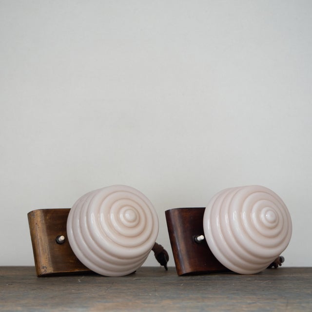 Art Deco Murano Glass Table Lamps, Set of 2 For Sale - Image 6 of 10