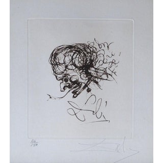 1970s Share Dali Symbols Devil Hand Signed Numbered Dali Archives Certified Art For Sale