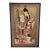 Shou Lao + Deer Silk Vintage Embroidery, Framed For Sale