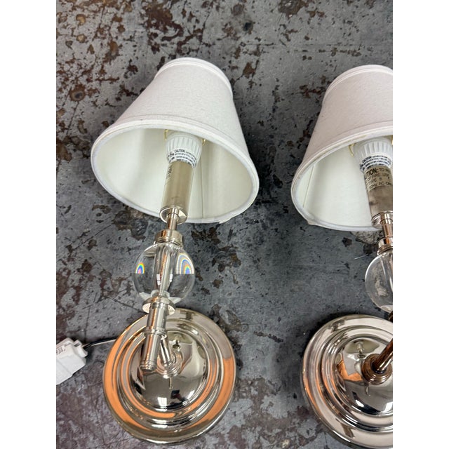 Restoration Hardware Wilshire Single Sconces, Pair For Sale In San Francisco - Image 6 of 12