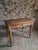 Brown Vintage French Oak Desk and Bistro Chair in Beech, 1930, Set of 2 For Sale - Image 8 of 18