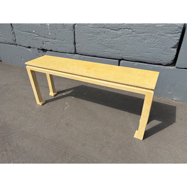 1980's Tessellated Bone Console Table For Sale - Image 17 of 17