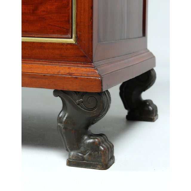 Empire chest of drawers stamped jacob frères rue meslée paris mahogany around 1800 dimensions: h x w x d: 92 x 131 x 63 cm...