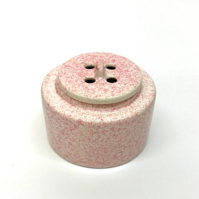 Pink and White Mixed Ceramic Container Curation - Group of 5 For Sale - Image 9 of 12