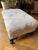 Mid-Century Period Chippendale Style Upholstered Footstool in White For Sale - Image 4 of 9
