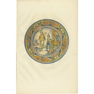 Delange, Illustration of a Plate of Mr. De Basilewski, 1869, Print For Sale