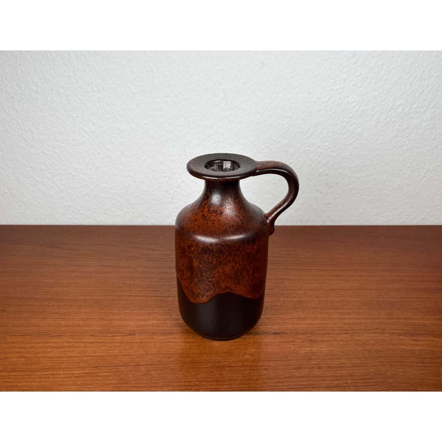 Mid-Century Modern German Pottery Fat Lava Vase from Ceramano, 1960s For Sale - Image 4 of 18