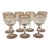 Vintage Handblown Italian Gold Rimmed Aperitivo Glasses For Sale