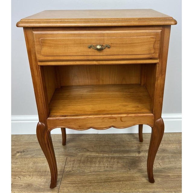 French Bedside Tables in Wood, Set of 2 For Sale - Image 12 of 17