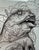 Original 2009 Ekundayo Pop Surrealism Pen Ink Grace Graphite Fish Drawing Sketch For Sale - Image 4 of 15