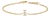 10K Yellow Gold Diamond Accent "I" Initial Charm and Link Bracelet For Sale