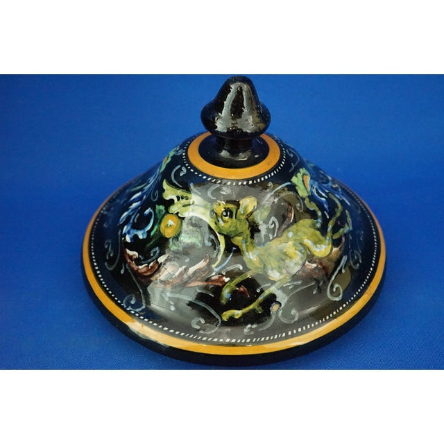 Vintage Neo-Renaissance Ceramic Potiche Vase by the MAP factory - Mengaroni, Italy, 1930s For Sale - Image 15 of 18