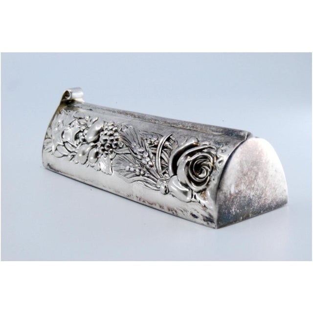 Silver Toothpick Holder For Sale - Image 3 of 10