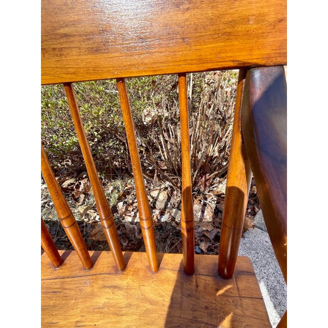 Wood Antique Pennsylvania Mammy / Rocking Bench For Sale - Image 7 of 12