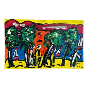 “Miami” Original 1967 Painting by Peter Keil