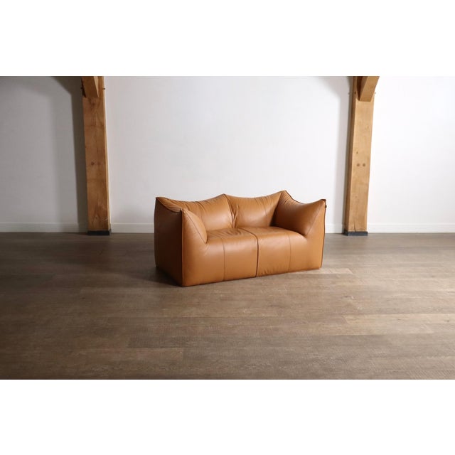 Tan Le Bambole Sofa and Lounge Chair by Mario Bellini for B&B Italia, 1970s, Set of 2 For Sale - Image 8 of 18