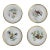 Vintage Hutschenreuther Selb Bavaria Audubon Bird Porcelain Dessert Plates – Set of 4, 24k Gold Rim For Sale