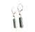 Contemporary 1.92 cts Natural zambian emerald & 0.18 cts diamond earring in 18k gold For Sale - Image 3 of 18