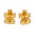 Mid 20th Century Mid 20th Century Pair of Tiffany & Co. Vintage 18k Yellow Gold Swiss Cross Studs Earrings 7.8mm X 2.6mm For Sale - Image 5 of 10